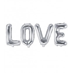 Ballon Schriftzug LOVE silber