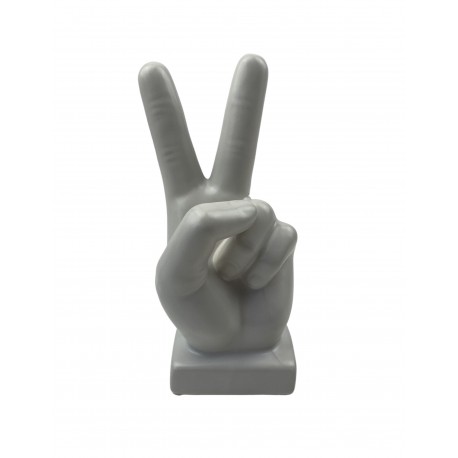 Peace Zeichen Skulptur